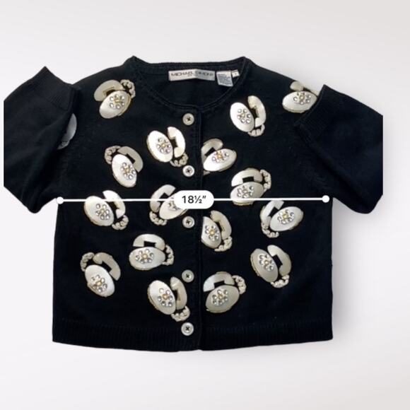 Michael Simon Vintage 3/4‎ Sleeve Telephone Cardigan Size S - Picture 7 of 8